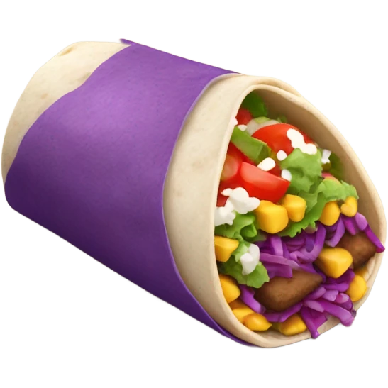 purple burrito emoji