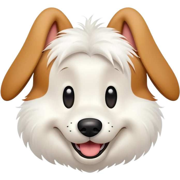 goofy dog from Disney, cheerful expression emoji