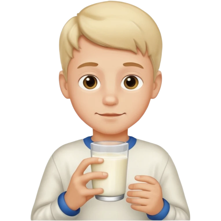 Boy with milk emoji