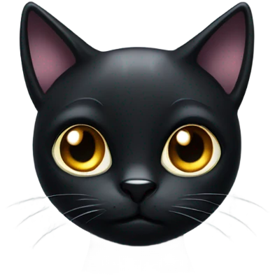 Black cat in love  emoji
