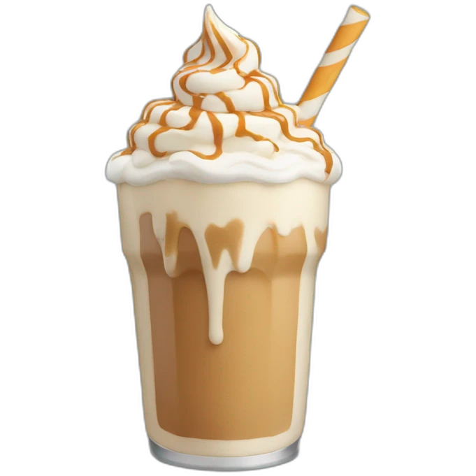 caramel milkshake emoji