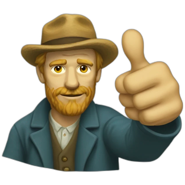 van gough thumbs up emoji