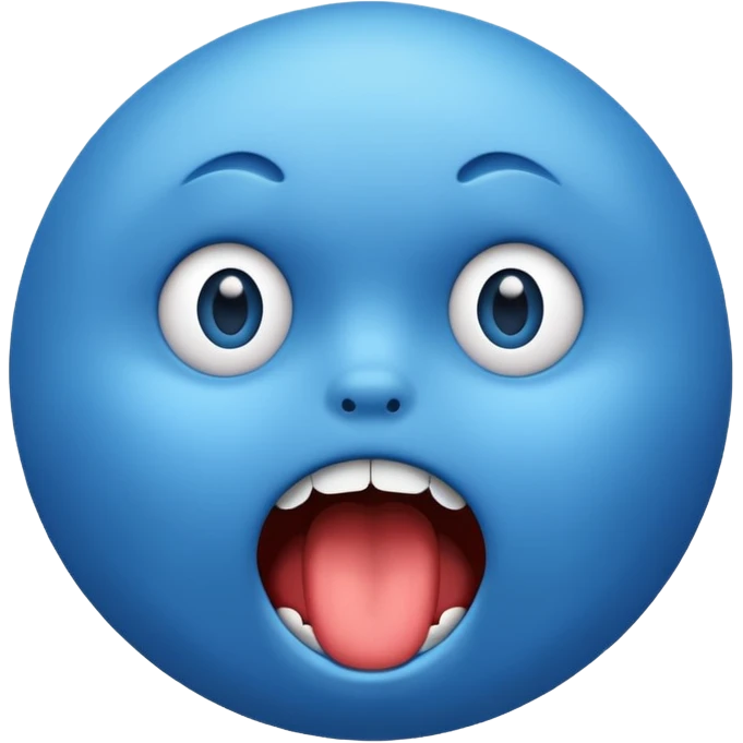 🔵😱 emoji