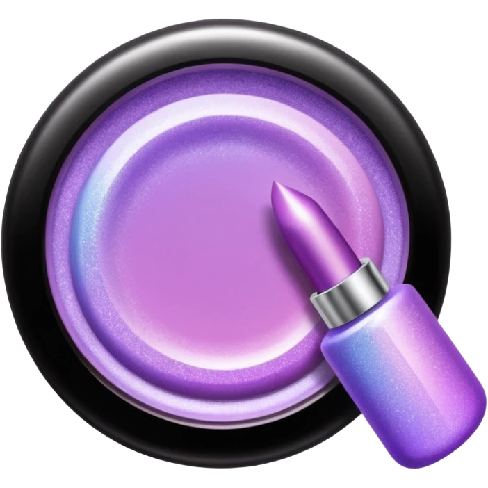 lilac gradient glitter cosmetics emoji