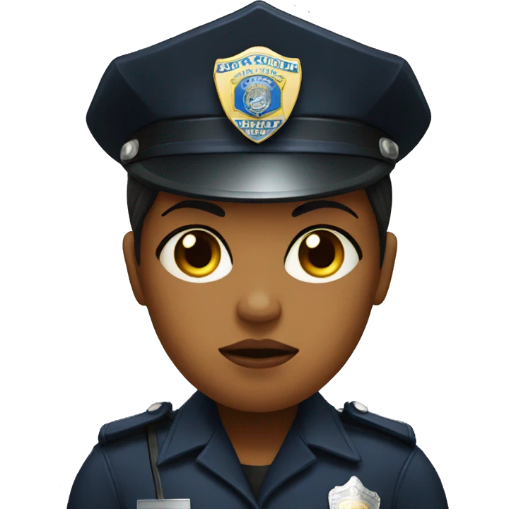 Sad police women emoji