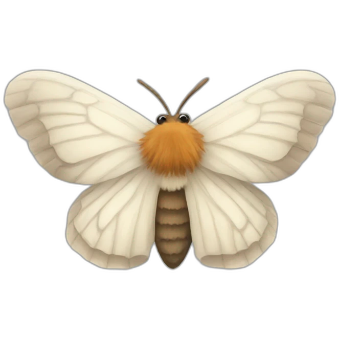 Fluffy moth emoji