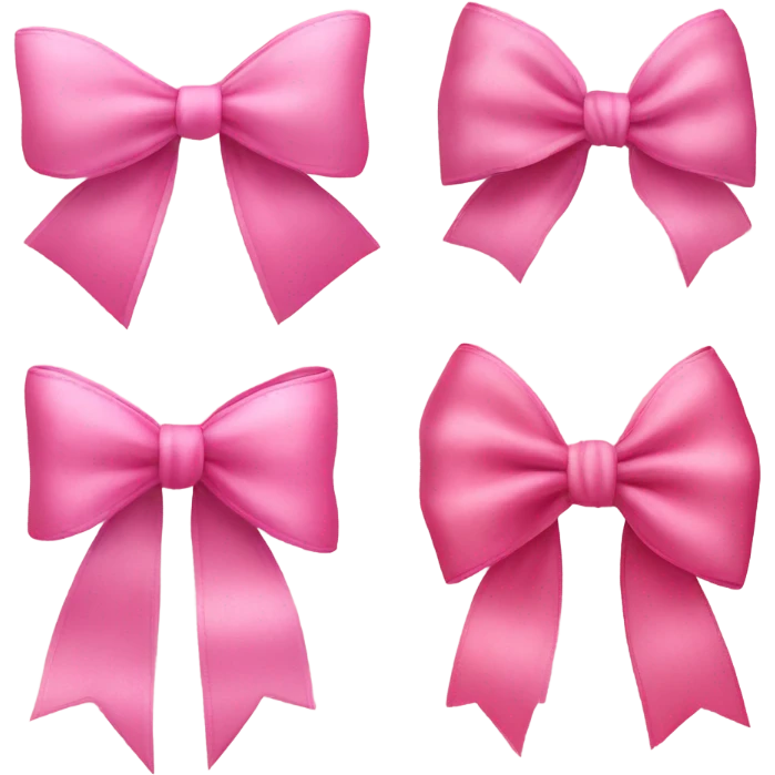 Pink bows  emoji