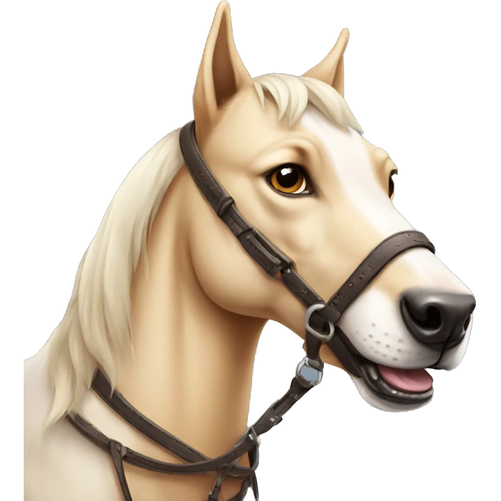 Dog on horse emoji