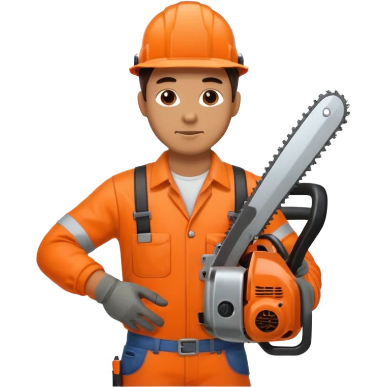 man with a chainsaw emoji
