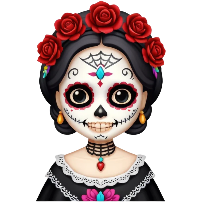 la catrina chibi style emoji