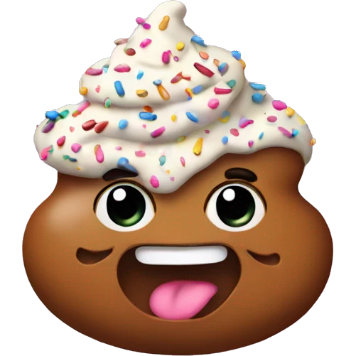 poo with sprinkles emoji