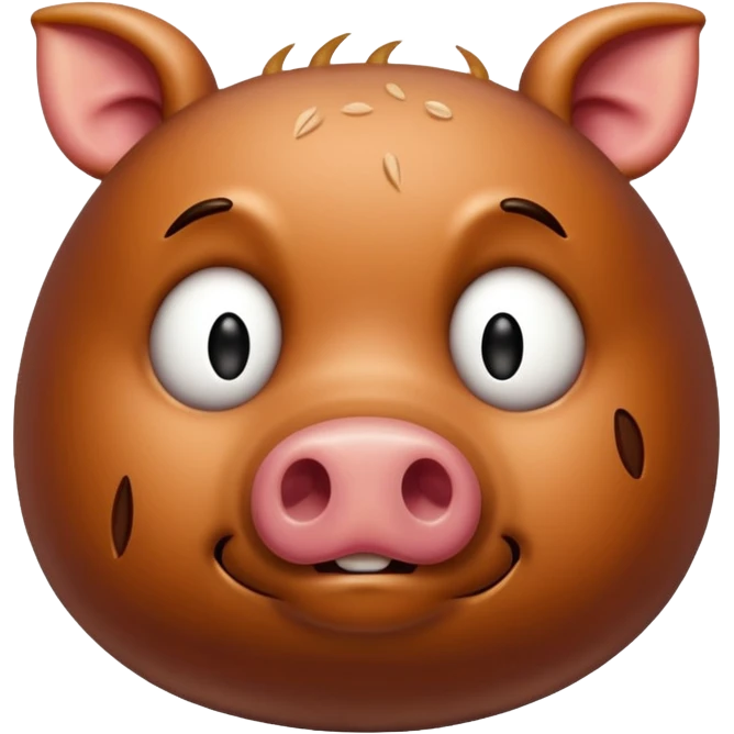 smelly pork steak, rotten emoji