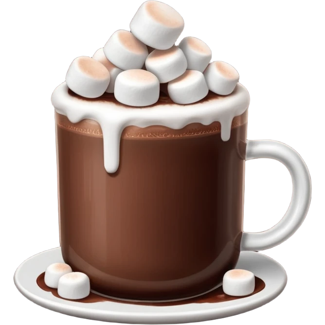 hot chocolate with marshmallows emoji