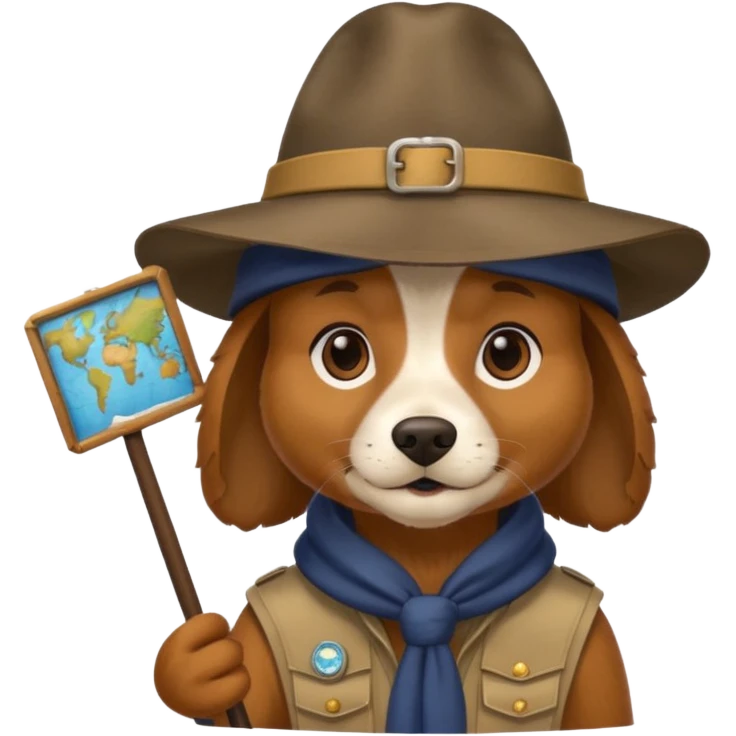 explorer dog emoji