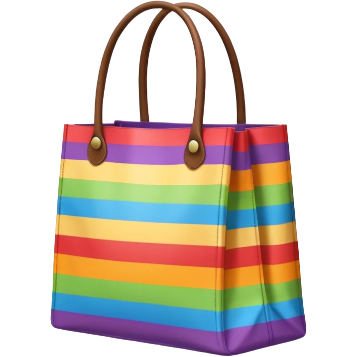 rainbow shopping bag emoji
