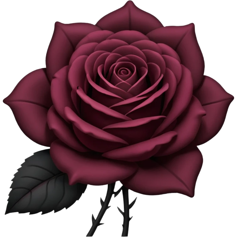 Black rose emoji