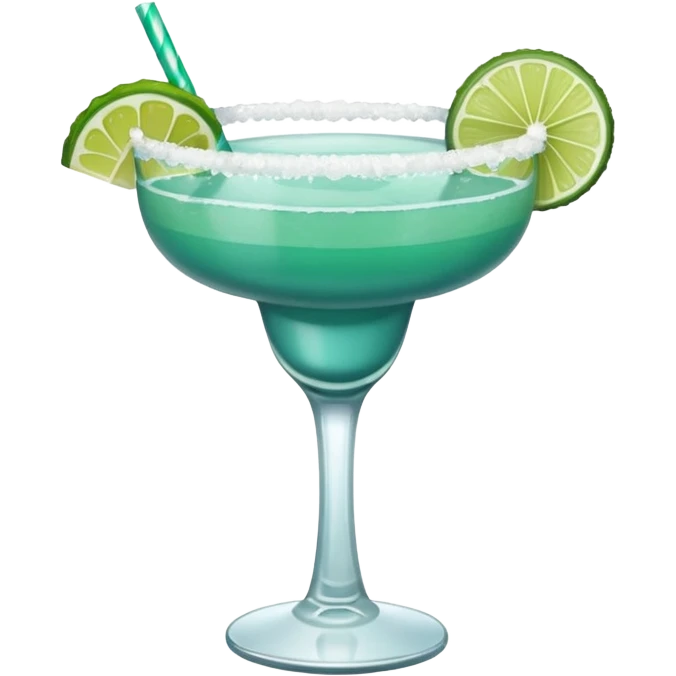 Teal margarita emoji