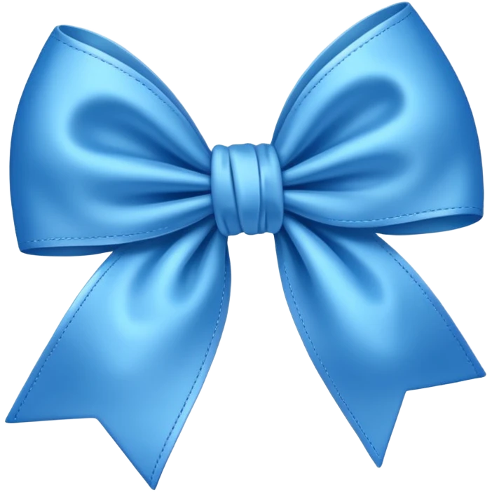 Nœud bleu emoji
