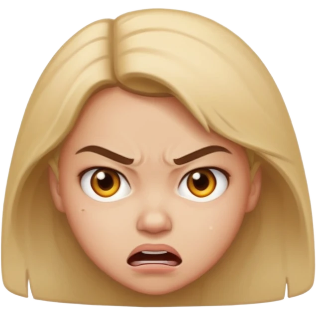 Aggravated girl emoji