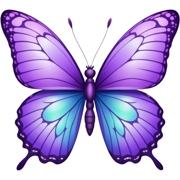 Purple butterfly emoji