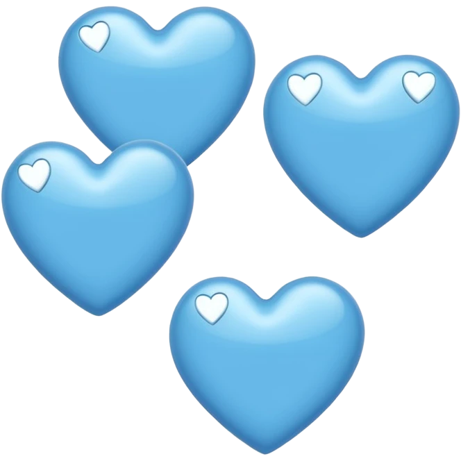 Light blue hearts emoji