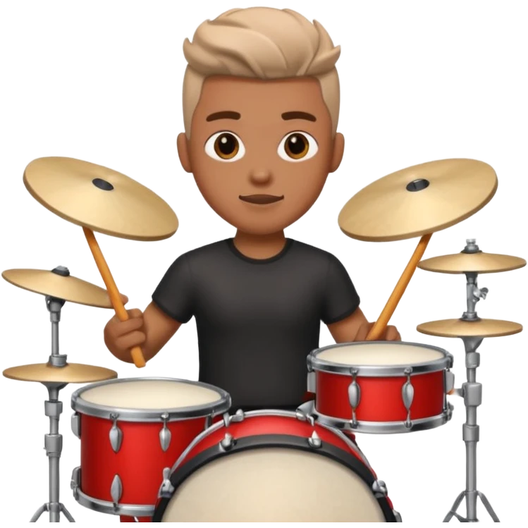 drummer at drum kit emoji