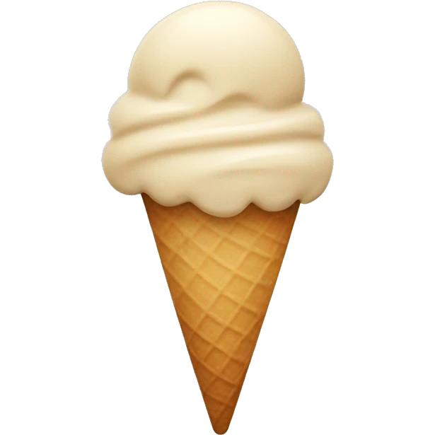 beige icecream emoji