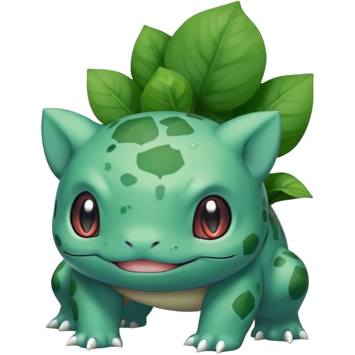 Bulbasaur from anime (no tail, no leaves, full body)  emoji