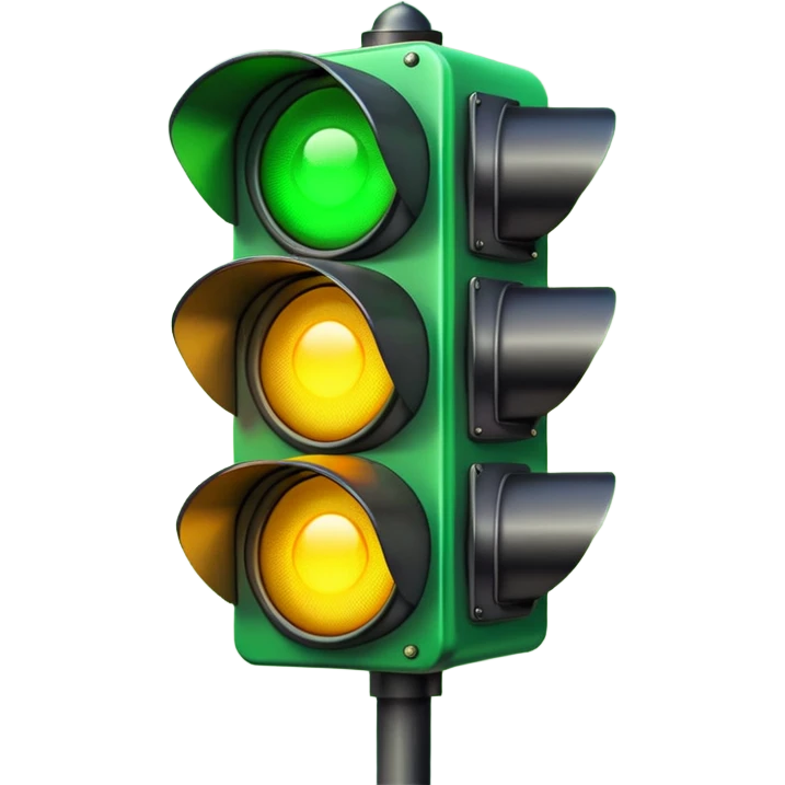 green light from traffic emoji
