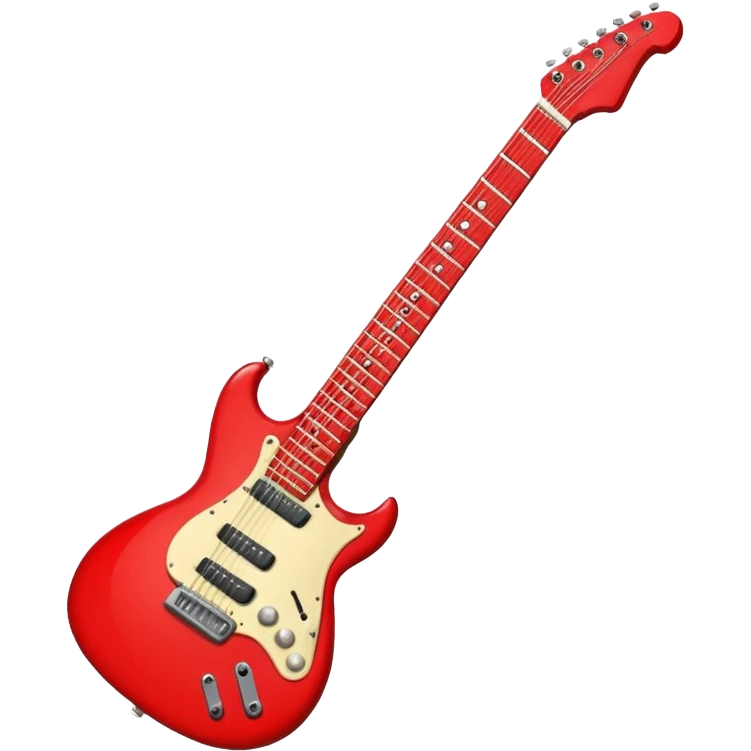 red electric guitar emoji