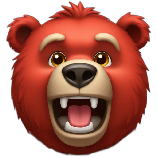 red animatronic bear emoji