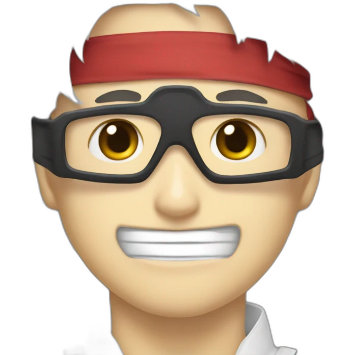 Gojo Satoru and blindfold white emoji