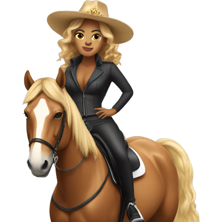 Beyoncé on a horse  emoji