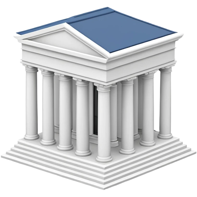 haz un emoji de un edificio griego en 3D emoji