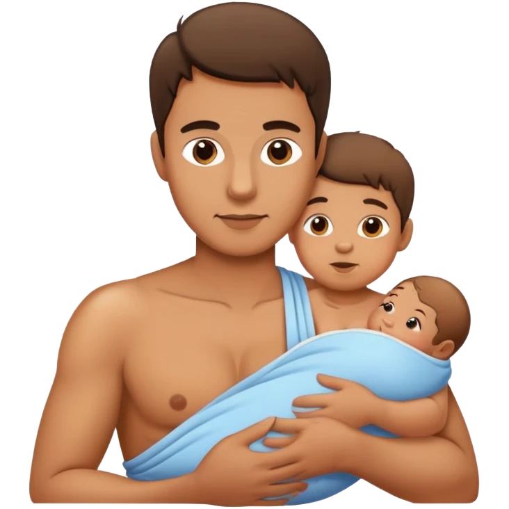 A man breast-feeding ￼ emoji