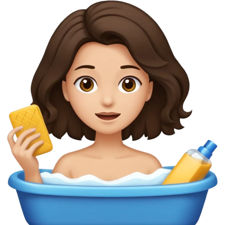 Faça uma mulher do cabelo cacheado 3b castanho escuro da cor parda se maquiando dormindo fazendo compras tomando banho Premium e finalizando o cabelo emoji