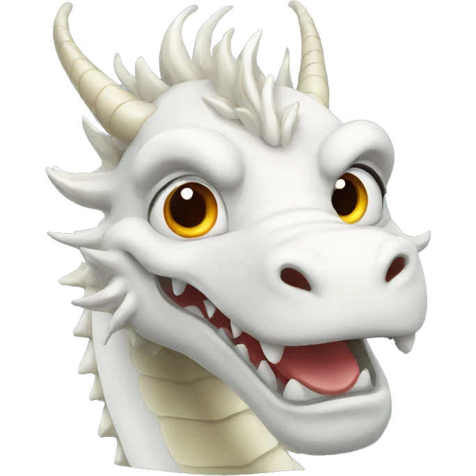 chinese white dragon emoji