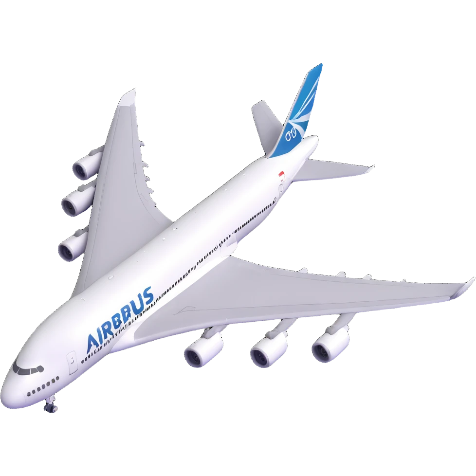 Airbus A380 airplane emoji