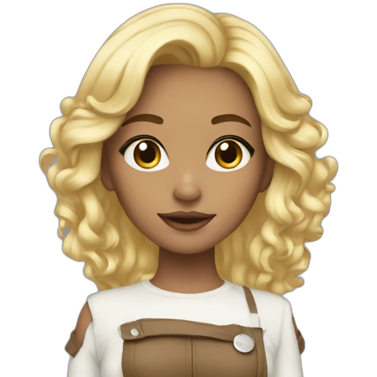 girl , x blonde, blanche, emoji