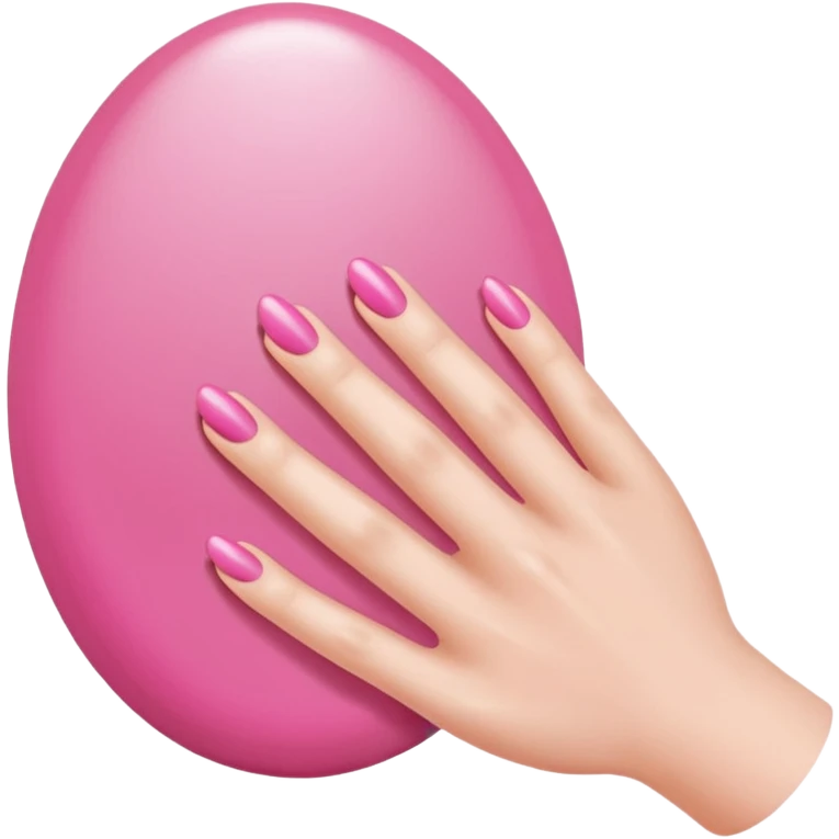 Pink nails emoji