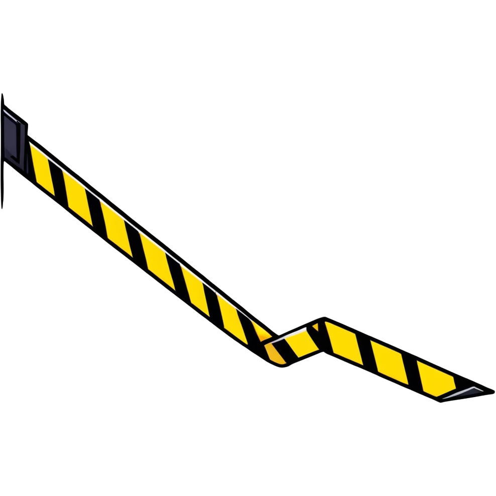 black and yellow caution tape emoji