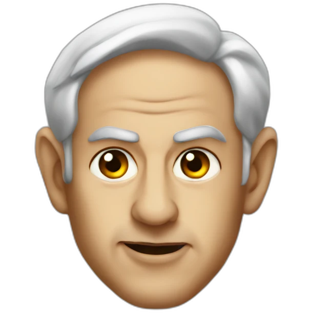 Netanyahu as a devil emoji