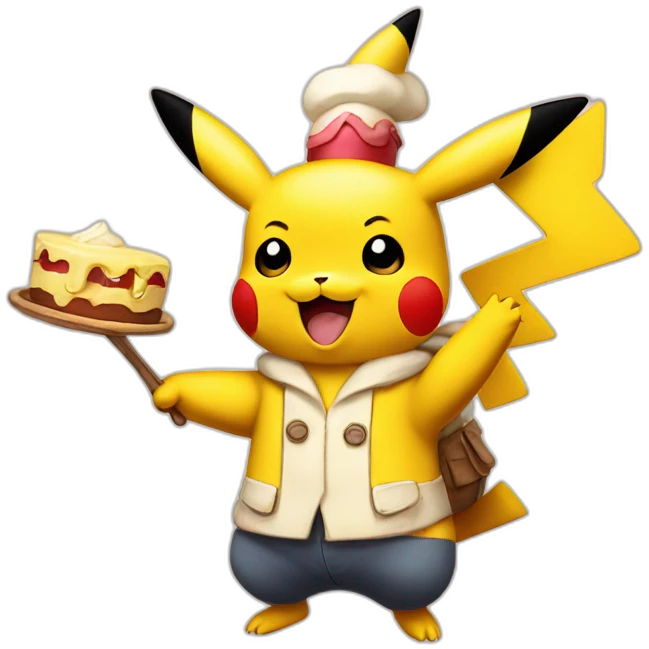 Pikachu pâtissier emoji