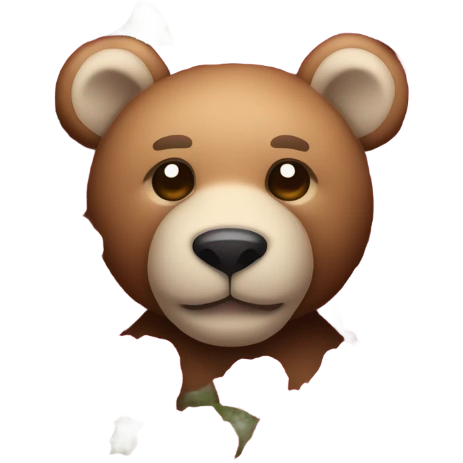 Valentine’s cute teddy bear made of  roses  emoji