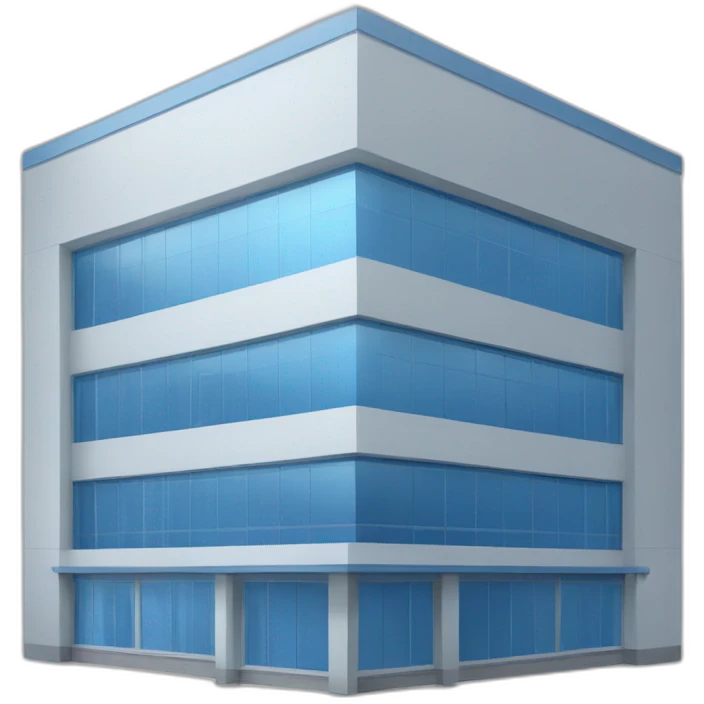 blue university modern technical building emoji