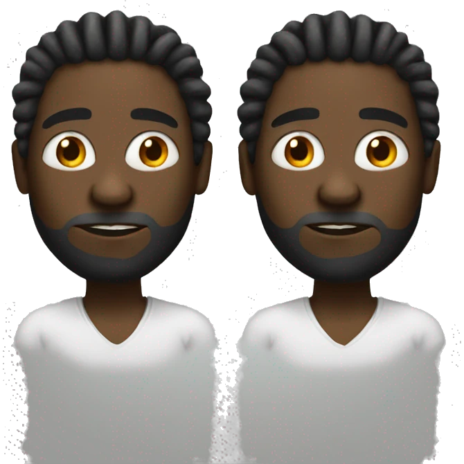 Black guy with dreads emoji
