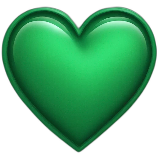 heart deep green color emoji