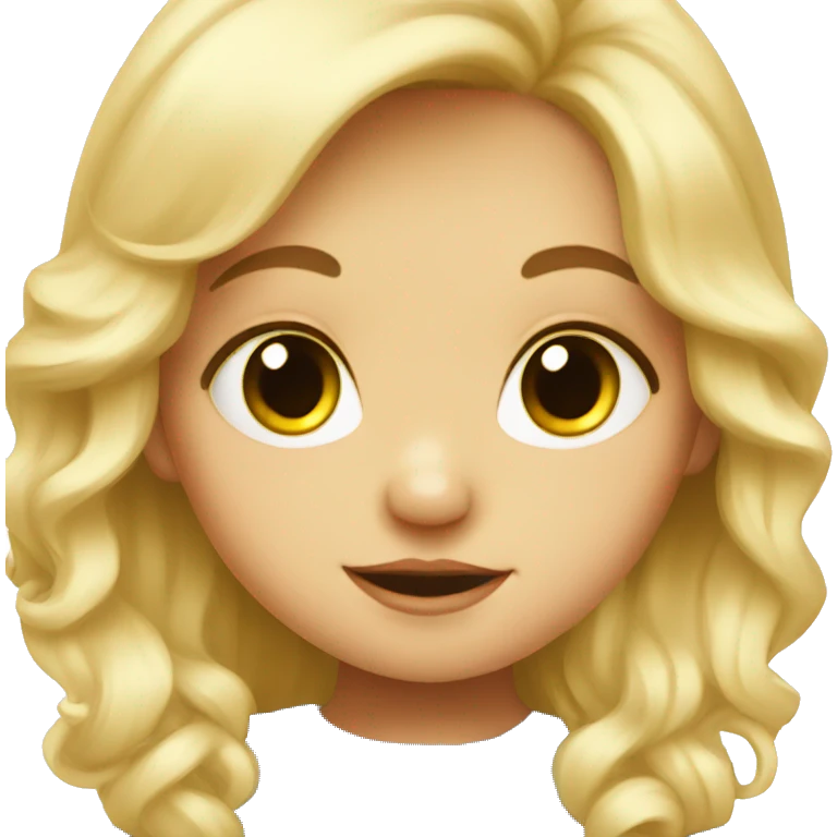 Baby blondie girl emoji