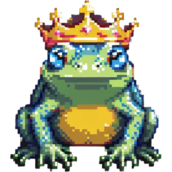 crowned frog emoji