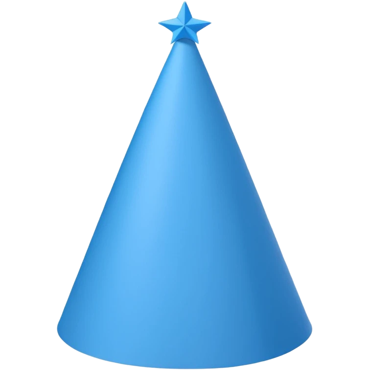 blue birthday hat emoji